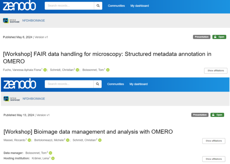 Screenshot taken From Zenodo Upload of a FAIR Workshop
