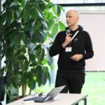 Speaker giving a talk