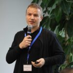 Speaker giving a talk