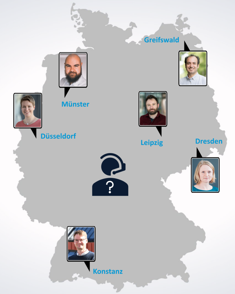 Map of NFDI4BIOIMAGE in Germany