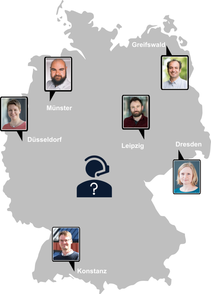 Map of NFDI4BIOIMAGE in Germany